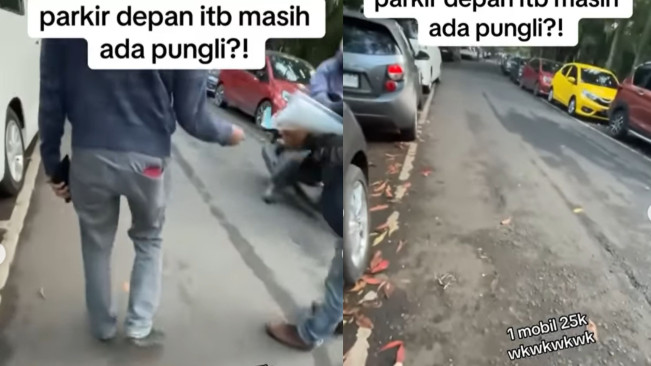 Viral Parkir Liar Depan ITB Rp25 Ribu, Pulangnya Bayar Lagi Rp20 Ribu ke Beda Orang